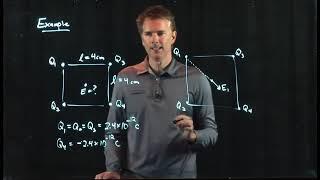 Four Charges - What's the Electric Field? | Physics with Professor Matt Anderson | M16-09