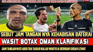 PANTAS SAJA 90+6= 99 WASIT BOTAK MINTA DI KASIANI KARENA JAMNYA KEHABISAN BATERAI 