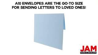 Baby Blue A10 Envelopes   JAM Paper