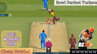 Yorker Ball Wicket Taking Trick  | Real Cricket 24 Bowling Tips | RC24