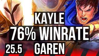 KAYLE vs GAREN (TOP) | 76% winrate | EUW Master | 25.5