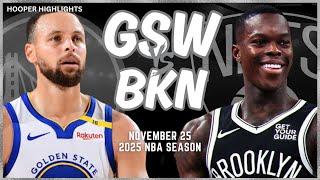 Golden State Warriors vs Brooklyn Nets Full Game Highlights | Nov 25 | 2025 NBA Season