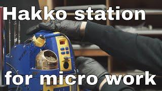 Hakko FM-2032/FX-951 review, micro pencil soldering iron & station.