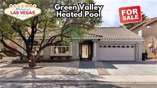 Single Story Home for Sale in Green Valley South Henderson | Las Vegas House Tour | Heated Pool