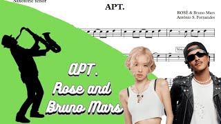 APT - Rose and Bruno Mars [SheetMusic] Tenor Sax PlayAlong