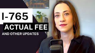 WHAT IS I-765 FEE FOR c(9) | And other updates, I-765 Processing time 2024