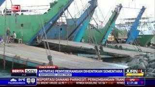 Penyebrangan di Pelabuhan Ketapang Dihentikan Akibat Cuaca Buruk