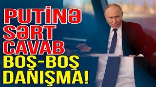 Nazirdən Putinə sərt cavab-Boş-boş danışma! - Gündəm Masada - Media Turk TV