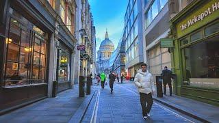 London Spring Sunset Walk 2024  London Bridge Station to the City of London and the West End [4K]