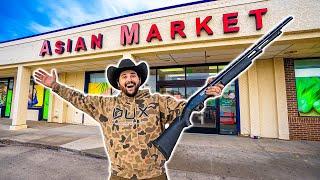 ASIAN MARKET Duck Hunting CHALLENGE!!! (Catch Clean Cook)