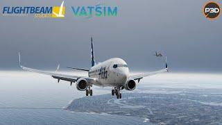 P3D V5.3 2K | Awesome parralel approach into San Francisco Intl. | Alaska B738