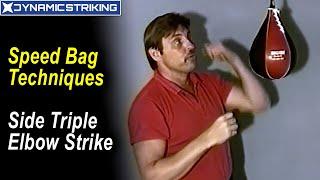 Speed Bag Techniques - Side Triple Elbow Strike by Alan Kahn