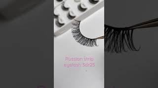 Russian strip lashes 3dr25,pretty extension strip lashes Russian styles #lashvendor #shorts