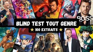 BLIND TEST TOUT GENRE - 100 EXTRAITS (Film, Série, Disney, Dessin animé, Anime, Jeux, Répliques ...)