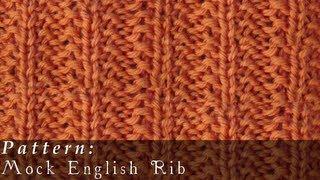 Mock English Rib  |  Knit  |  Easy