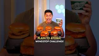 PLAIN to ATOMIC Wingstop Sandwich Challenge  | #ASMR