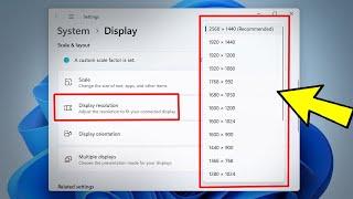 How To Get More Display Resolution Options in Windows 11 / 10 - Fix Screen resolution limited 