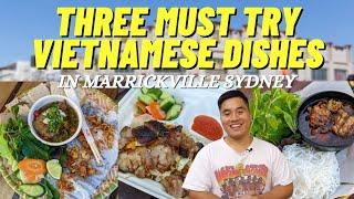 VIETNAMESE FOOD TOUR IN MARRICKVILLE SYDNEY! | must try food vlog review reaction banh cuon bun cha