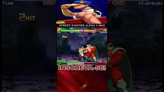 YUN VS BISON IN STREET FIGHTER ALPHA 3 MAX #retrogaming #gaming #streetfighter