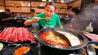 Insane Sichuan Chinese Food!! BEST SPICY HOT POT + Dino Mala Ribs in Los Angeles!!