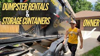 DUMPSTER Rentals & STORAGE Containers Ft. @rollingops