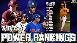 SEC Baseball Power Rankings via Chris Phillips | March 11th, 2025