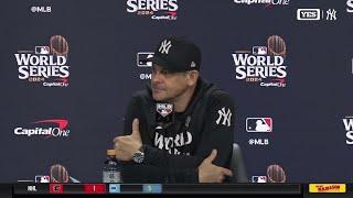 Aaron Boone speaks on Gerrit Cole's outing, facing tough hitters