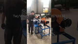 Manual sawing cutting roll up door roll forming machine / How to cutting the length for shutter