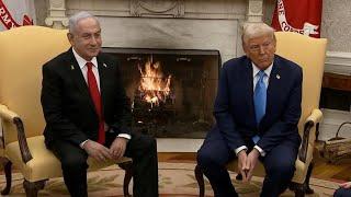 President Trump meets with Israeli Prime Minister Benjamin Netanyahu