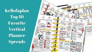 Kellofaplan Top 10 Favorite Vertical Planner Spreads