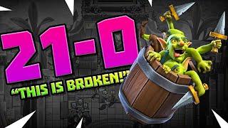 NO LOSSES!! *21- 0* This Clash Royale Deck is NUTS!