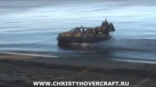 New Russian Military Hovercraft Christy 6143  test-drive [18.10.11]