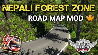 Finally! New NEPALI FOREST ZONE ROAD MAP MOD For Bus Simulator INDONESIA|| Bussid Map Mod #nepalmap