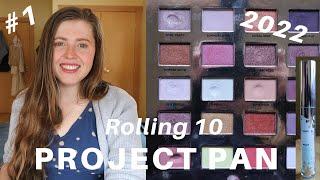 PROJECT PAN 2022 January Update // Hitting Pan! + Eyeshadow Roulette