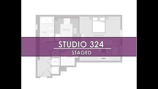 Studio 324 furnished/ staged