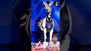 Make With Ai Video Man Changed into a horse  In America got talent Show #shorts #americagottalent