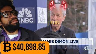 Jamie Dimon's Bitcoin Warning!!! REACTION to FUD Nightmare in an UNHINGED Interview with CNBC