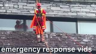 south wales fire & rescue rope rescue demonstration 7/9/24