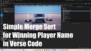 Merge Sort using Tuples to Get the Winning Players in Verse Code