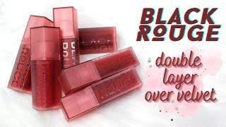 BIYW Review Chapter: #332 BLACK ROUGE DOUBLE LAYER OVER VELVET SWATCH & REVIEW