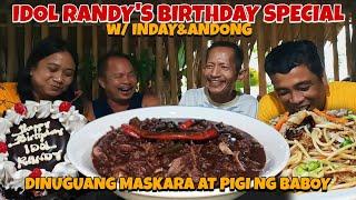 DINUGUANG MASKARA at PIGI ng BABOY / Idol Randy's birthday special with INDAY&ANDONG collaboration!