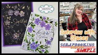 583 Saturday with Stacey Craft Class.  Creative Expressions 3D Embossing Folders, Stencils & Stamps