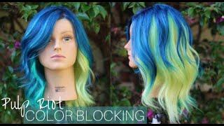 Color Blocking Hair Tutorial on a Hairdresser Mannequin Head - Pulp Riot Hair Color