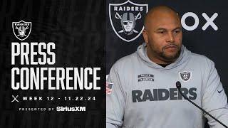 Coach Pierce Presser - 11.22.24 | Raiders | NFL