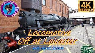 Locomotive off at Leicester 6/4/2024