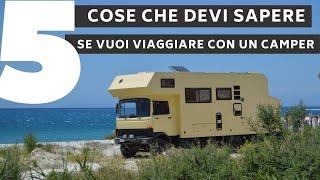 5 COSE CHE DEVI SAPERE SE VUOI VIAGGIARE CON UN  CAMPER