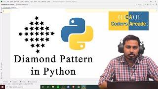 Printing Patterns in Python || The Diamond Pattern