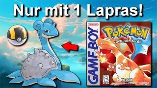 Kann man Pokemon Rot/Blau mit NUR einem LAPRAS durchspielen? (+ So wenig Kämpfe wie möglich)