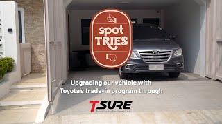 Spot Tries Upgrading our vehicle with Toyota's trade-in program through TSure