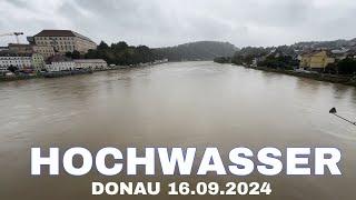 Hochwasser in Österreich : Linz Donau 16.09.2024